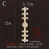 Aplicación de Talla en Madera Estilo Europeo Pequeño Adorno Floral de Esquina Talla en Madera Maciza Pieza de Flor Tallada Aplicación de Flor de Madera Centro de Puerta de Mueble Aplicación de Puerta de Gabinete