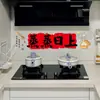 Decoraciones para Casa Nueva, Pegatinas para Ventana, Pegatinas de Adhesión Estática, Pegatinas de Prosperidad para Cocina, Artículos de Decoración para Casa Nueva