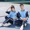Conjunto de uniforme escolar para estudiantes de primaria y secundaria, conjunto de tres piezas estilo universitario para primavera y verano, chaqueta de invierno y ropa deportiva para estudiantes de secundaria y preparatoria, tanto para niños como para niñas
