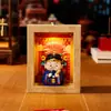 Regalo de Escritorio Templo Cultural y Creativo Atrae-Riqueza Adorno Soporte de Exhibición Marco de Fotos de Alta Gama Decoración de Escritorio de Oficina Ofrenda