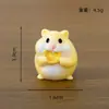 Miniaturas de Hamster Enfeites Fofos Acessórios de Decoração DIY Decoração de Mesa Carro Caixa Surpresa Fofa