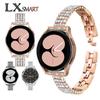 Para Samsung Galaxy Watch 3/4/5 Pulseira de Diamante de Quatro Fileiras pulseira Diamond active2 Pulseira de Metal com Strass