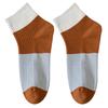 Nuevos Calcetines Cortos de Primavera y Verano para Hombre de Algodón Peinado de Caña Media Absorbentes de Sudor Doble Aguja Bordados Combinación de Colores Calcetines Zhuji Calcetines de Cuatro Estaciones