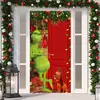 Suprimento Transfronteiriço 90x150cm Capa de Porta de Natal Fofa Decoração de Porta da Frente Banner de Porta Pendurado para Festas Decoração de Inverno
