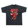AliExpress comercio exterior verano nueva camiseta estampada Europa y Estados Unidos retro lavada manga corta marca de moda hombres wish venta al por mayor transfronteriza