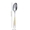 Amazon Transfronterizo Serie Diamante Estrella Acero Inoxidable 304 Cuchillo Tenedor para Bistec Cuchara para Café Vajilla Occidental Cuchillo Tenedor Cuchara