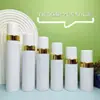 Botella Mousse Blanca de 100ml con Cepillo Limpiador y Dosificador de Espuma, Botella de Espuma de 200ml