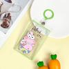 Tarjeta de comida creativa, cubierta de acrílico para tarjetas, cubierta deslizante de dibujos animados, soporte para tarjetas de estudiante, tarjeta de juego, cubierta protectora para tarjetas de campus, linda, disponible