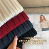 De Italia Chopo Alemán Hilo Lana Ultra Fina Agradable a la Piel Suave Cera Rayas Huecas Súper Elástica Jersey de Cuello Medio para Mujer 010