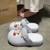 ¡Zuecos de EVA de oso manzana súper lindos! Verano 2026 DIY Birkenstock ropa de exterior, versátil para vacaciones, hace que los pies de las niñas se vean más pequeños