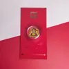 Ano do Cavalo Adesivo Dourado da Sorte para Celular Série Envelope Vermelho Adesivo Puro Ouro 999 para Celular Empresa Cultural e Criativa Lembrancinha de Festa de Ano Novo