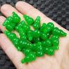 Pingente de Cabacinha Jaspe Taiwanês Jade Rocha de Quartzo Verde Pingente de Cabacinha Estéreo Jade
