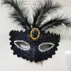 Máscara de Dança Novo Estilo Transfronteiriça Adereços para Festa à Fantasia Halloween Sexy Pena Meio Rosto Pequena Princesa