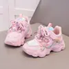 Zapatos de niña Kuromi para otoño, zapatillas deportivas de malla transpirable para niños, zapatillas de correr ligeras y amortiguadoras para niños mayores