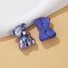 Concha de color estrella oso tridimensional parche medio ABS perla de imitación cuenta suelta parche de aleación accesorios colgantes DIY