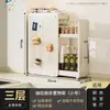 Nuevo especiero de cocina estrecho de encimera extraíble multicapa a prueba de polvo para almacenamiento de aceite, sal, salsa y vinagre