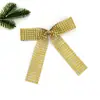 Plástico Galvanizado Oro y Plata Hueco Strass Lazo Navidad Boda Decoración Tira Ferretería Artesanía Decoración