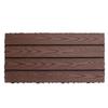 Piso de Madera Compuesta para Balcones y Terrazas Exteriores, Sistema de Ensamble, Estilo Minimalista Moderno, Impermeable, Renovación de Patios Exteriores