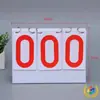 Marcador de PVC de tres dígitos grande e impermeable tipo flip para equipos de baloncesto y fútbol