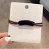 Estilo Coreano Cor de Chá com Leite Corda de Cabeça com Corrente para Mulheres Vintage Simples Corda de Cabelo Anel de Cabelo Torcido Tira de Cabelo Estilo Frio Acessórios de Cabelo