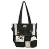 Mochila Dopamina Estilo Japonés 2026 Nuevo Color Dulce Bloques de Color Moda Gran Capacidad Doble Hombro Mochila para Mujeres