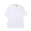 Camiseta Stone Four-Way Island High Street Europea y Americana 240g Peso Pesado Alta Calidad Estampado de Letras Algodón Puro Manga Corta Unisex
