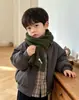 Bufanda de punto suave y versátil de color liso para niños y niñas, que realza el ambiente invernal, favorecedora para el cutis, calentador de cuello de lana para nuevos estudiantes