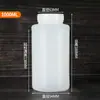 Botella de Plástico Blanco de Boca Ancha de PE al por Mayor Espesada 50100ml Sellada con Cápsula Boca Ancha Botella de Muestreo con Escala