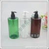 Frasco pump robusto de ombros retos 500ml frasco de gel de banho frasco de loção 500ml frasco dispensador de shampoo frasco de álcool em gel