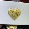 Shuibeite Mismo Estilo Oro Puro 999 Pastel de Oro Grande 50mg Pastel de Oro 520 Regalo para Novio o Novia