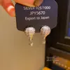 Brincos de balão de ar quente redondos com zircônia de agulha de prata Brincos franceses doces simples brincos de luxo leve nicho brincos de alta qualidade atacado