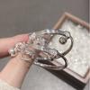 Pulsera de Plata de Ley 999 Plata de Pie para Niños HelloKT Gato Ángel Lindo Campana Pulsera de Plata para Niños Regalo de Luna Llena para Niños