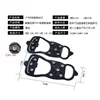Crampon para Exterior Escalada em Montanha Viagem Pesca Neve Cobertura de Sapato Antiderrapante 8 Dentes Superfície de Gelo Espinhos de Silicone Antiderrapantes Equipamento de Montanhismo