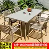 Mesas e Cadeiras de Liga de Alumínio para Exterior para Vilas com Pátio, Terraços de Jardins Externos, Varandas ao Ar Livre e Áreas de Lazer