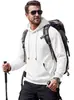 Moletom com Capuz Liso para Homens Estilo Americano com Cordão e Bolso com Zíper Lateral Antifurto Cross-border AliExpress Sport Casual