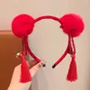 Accesorios para el cabello del Día de Año Nuevo 2026, Accesorios para fotos de tendencia nacional, Suministros de disfraces con ambiente festivo de Nezha, Diademas con borlas