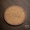 Alfombrilla de coco natural marrón para té alfombrilla de crin soporte para tetera taza de té hecho a mano alfombrilla base aislante marrón ceremonia del té con alfombrilla de burbujas secas