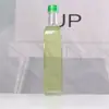 Botella Redonda de Vidrio Transparente para Aceite de Oliva Amazon 500ml Botella Cuadrada para Aceite de Camelia Aceite de Sésamo Salsa de Soja Vinagre Botella de Vidrio