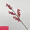 Flores Artificiales Doradas, Arreglo Floral de Cubeta de Bendición de Año Nuevo, Material Floral para Salón de Bodas de Eucalipto y Frutos de Acebo, Adornos Chinos