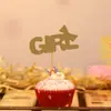 Venta al por mayor de fábrica tarjeta para pastel papel con doble cara de purpurina decoración de postre para hornear de niñas Suministros para fiestas exclusivo transfronterizo