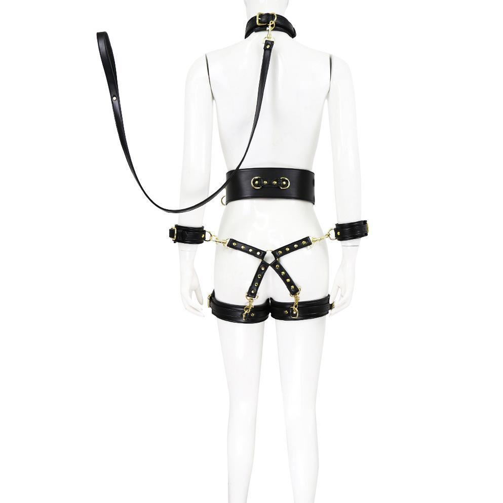 皮革5件套 黑色十字架