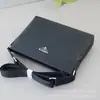 P Lada Nova Bolsa Masculina Bolsa Transversal de Couro para Homem Bolsa de Ombro de Couro Genuíno para Trabalho Bolsa de Luxo Leve para Comércio Eletrônico Transfronteiriço