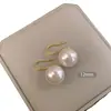 Brincos de Pérola Retrô Franceses para Mulheres, Design Simples de Nicho, Ganchos de Orelha Modernos e de Alta Qualidade, Brincos Adequados para Rostos Quadrados e Redondos