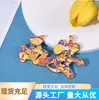Imanes de Nevera de Metal con Fuente de Xi'An Hechos a Medida Souvenirs Culturales y Creativos Magnéticos de la Ciudad Artesanías Personalizadas Aleación de Zinc Hecha a Mano