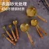 ¡Wow! Juego de Tazas y Cucharas Medidoras de Acero Inoxidable, Cuchara Medidora para Condimentos, Juego para Hornear Dorado con Recubrimiento de Titanio, Taza Medidora con Escala