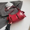 Moda Verano 2026 Retro Simple Bolso de Hombro Único para Mujer Moderno con Textura Elegante Bolso Cruzado de Mano con Múltiples Bolsillos