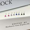 Aretes de Plata Esterlina S925 con Zirconias Coloridas para Mujer, Pequeños, Exquisitos, Modernos, Simples, para Orejas Perforadas, Aretes Versátiles para el Día a Día al Mayoreo