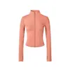 Chamarra de yoga para ir al trabajo, conjunto de yoga para mujer con cuello alto, chamarra con cierre y ajuste en la cintura, pantalones de yoga elásticos de cintura alta para mujer en el gimnasio