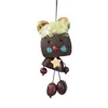 Fruta sino d'água casca chocalho boneco cabeça grande pingente joia artesanal DIY sinos de vento casca de fruta natural matérias-primas
