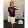 Camiseta de Manga Curta Feminina Mmc Dition, Novo Estilo de Primavera, Top Base Estampado, Top Estilo Coreano